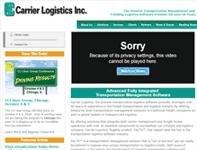Tablet Screenshot of carrierlogistics.com